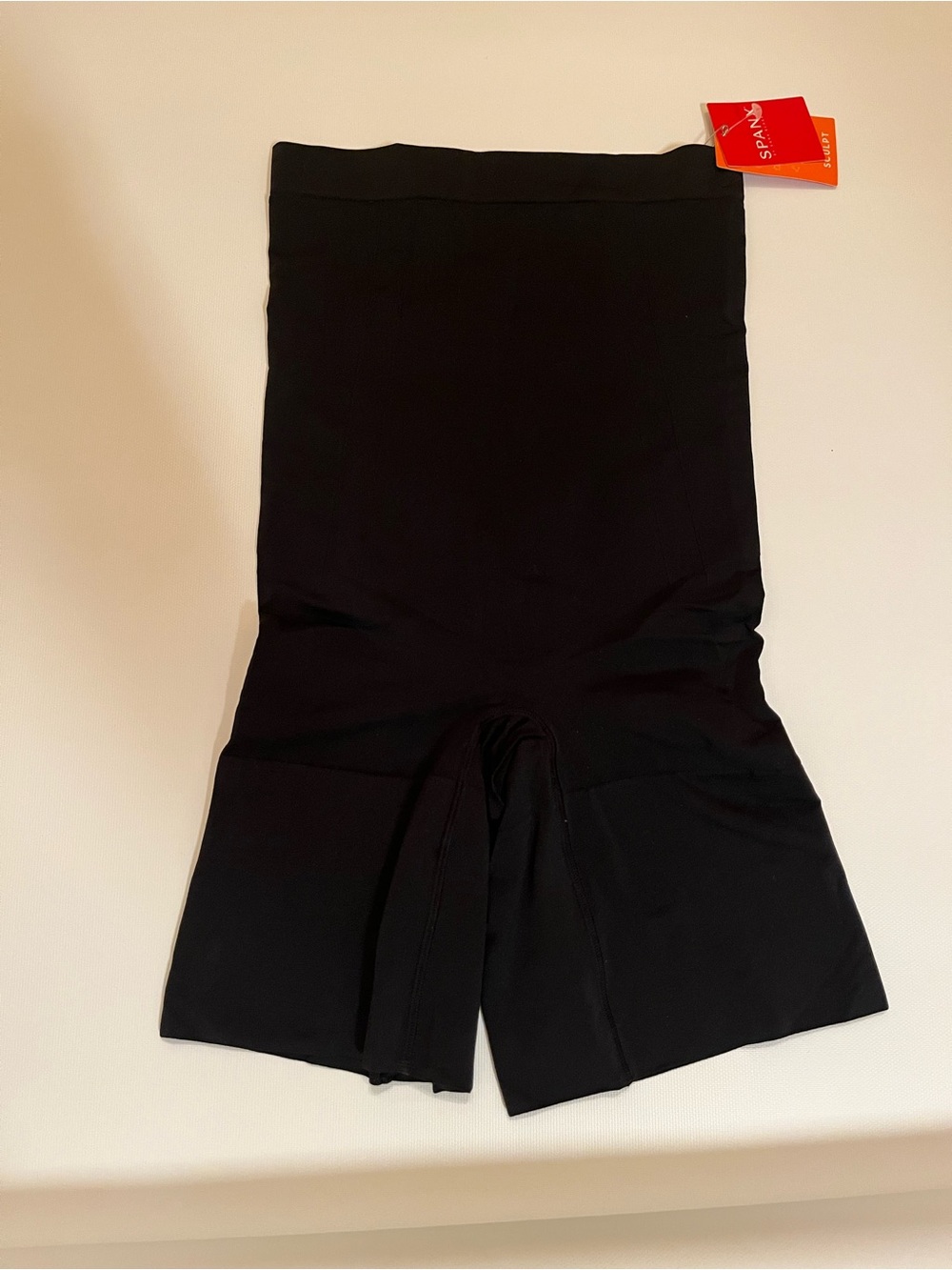 SPANX Black High-Waist Shaping Ankle-Length Shorts